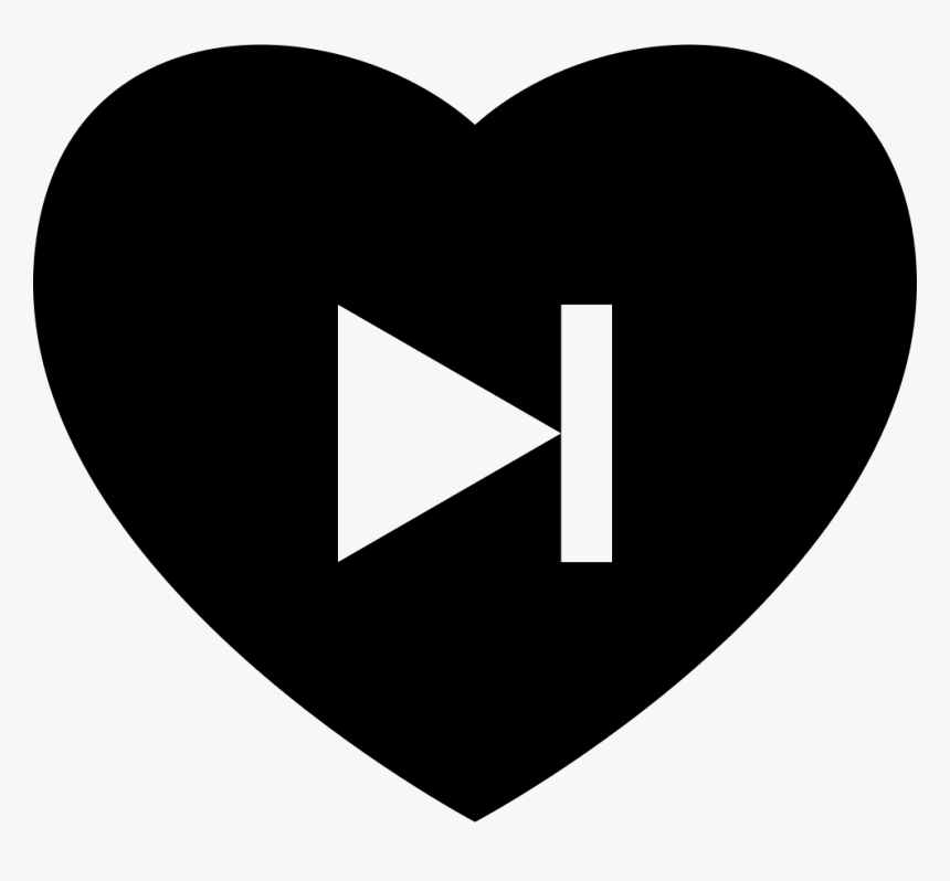 Heart Play Next Button - Letra A Con Un Corazon, HD Png Download