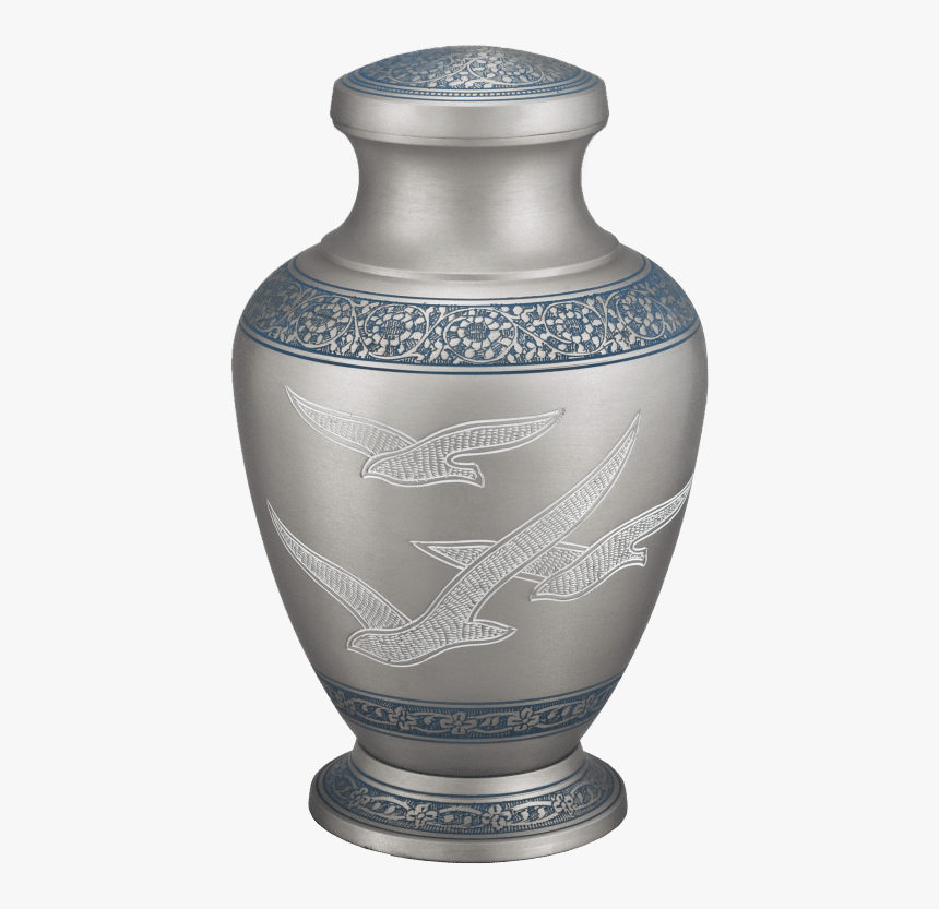 Georgia Cremation Silver With Doves Urn - Silver With Doves Urn, HD Png Download