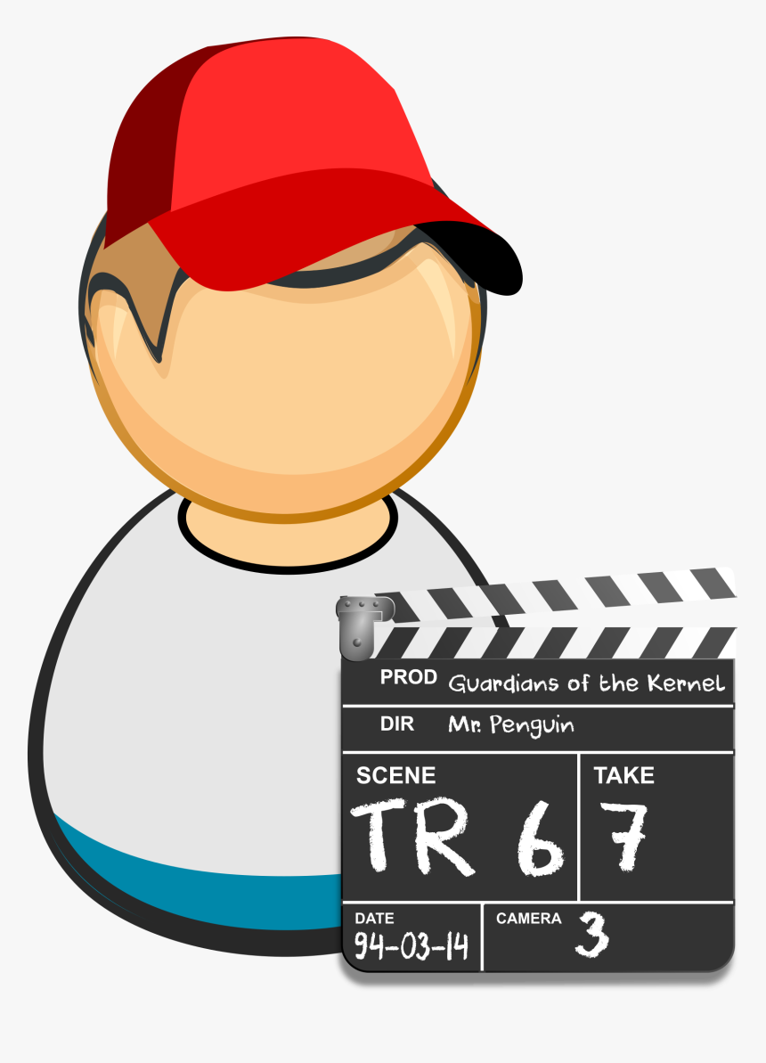 Clapperboard Guy Clip Arts - Clipart First Aider, HD Png Download