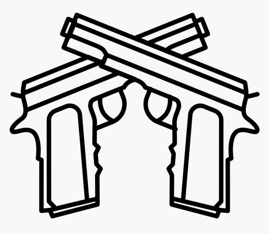 Пистолет черно белая картинка