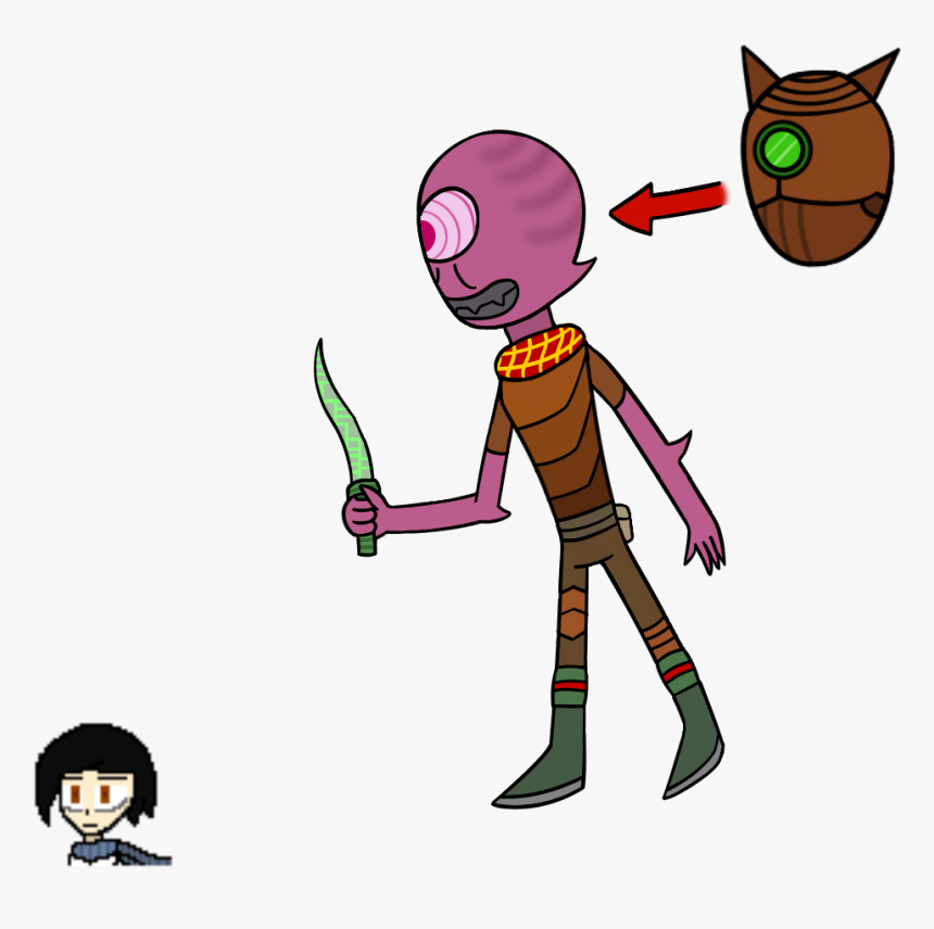 Alien Hitman - Cartoon, HD Png Download