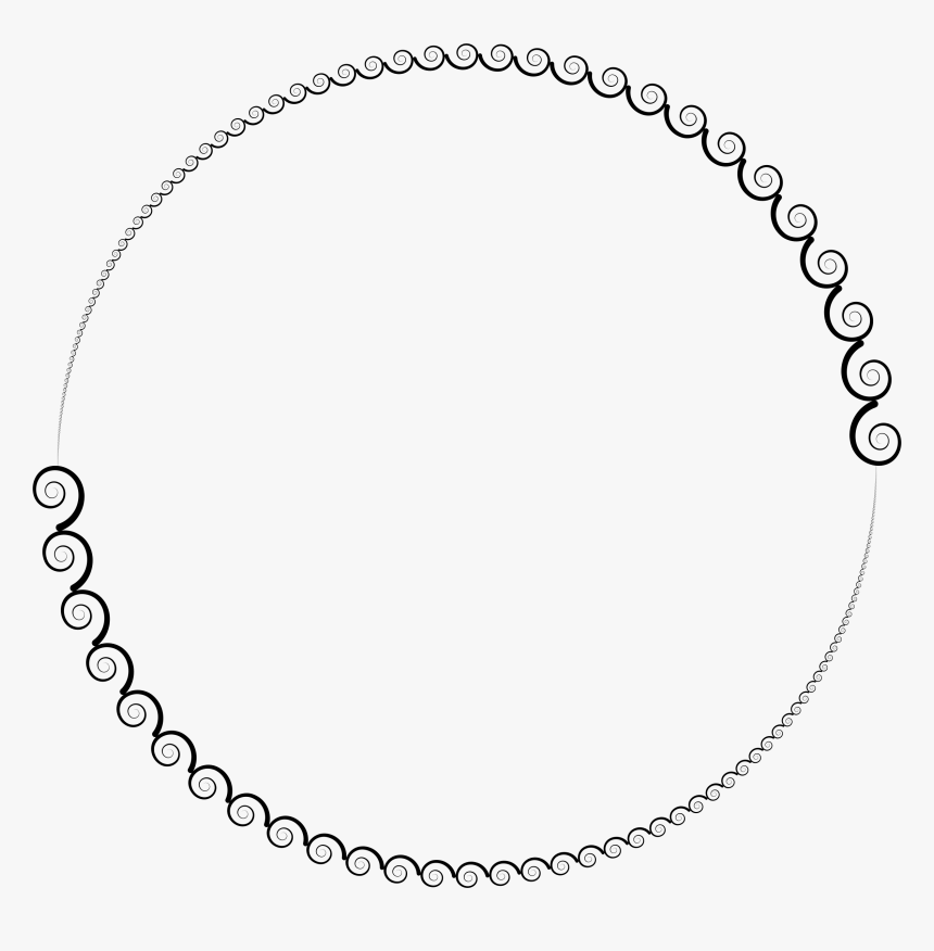 Spirals Circle Clip Arts - Corner Circle Png, Transparent Png