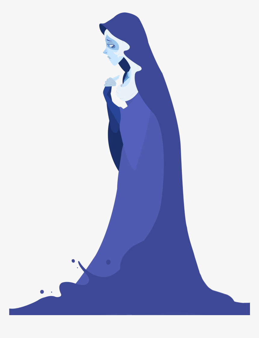 “feeling Blue ” - Blue Diamond Steven Universe Silhouette, HD Png Download
