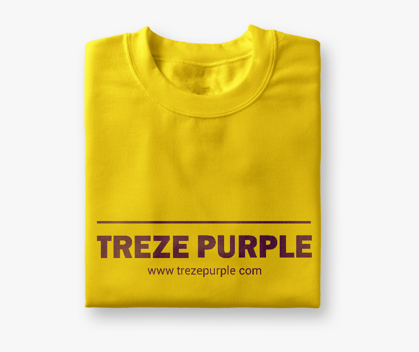 Transparent Yellow Shirt Png - Folded Shirt Png, Png Download