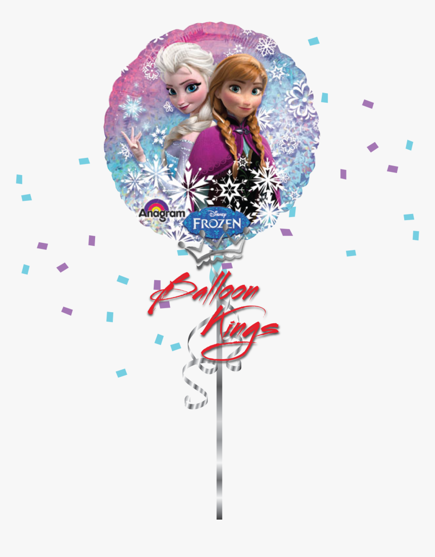 Elsa & Anna Round - Elsa And Anna Balloon, HD Png Download