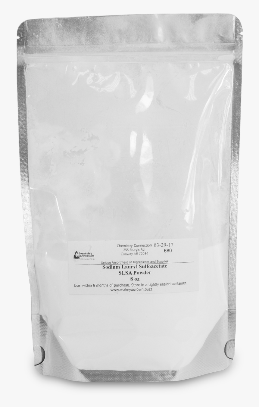 Sodium Lauryl Sulfoacetate Powder 8 Oz - Vacuum Bag, HD Png Download
