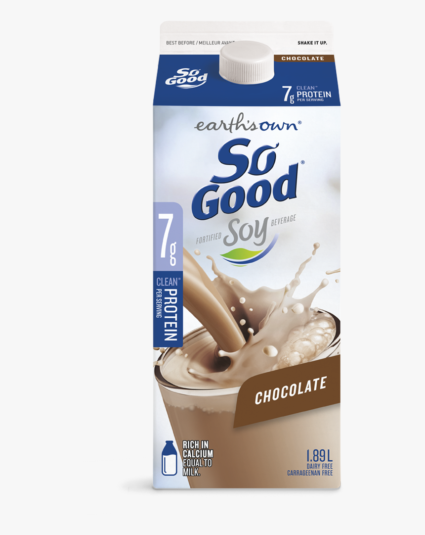 Earths Own Chocolate Soy Milk Plant Based Milk So Good - So Good Vanilla Soy Milk, HD Png Download