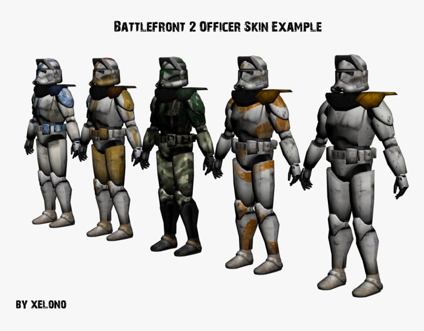 Armored Clone Officer Battlefront 2, HD Png Download