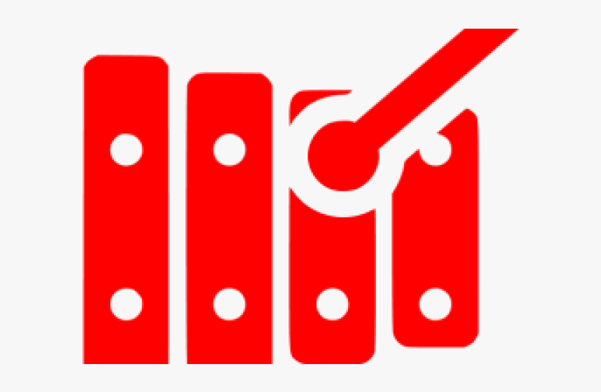 Xylophone Clipart Red - Xylophono Icono, HD Png Download