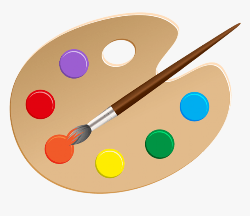 Artist Palette Png Png Clipart , Png Download - Transparent Art Palette Clipart, Png Download