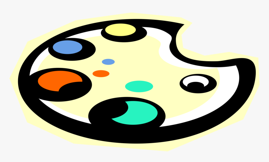 Artist S Palette Vector Image Illustration Of, HD Png Download