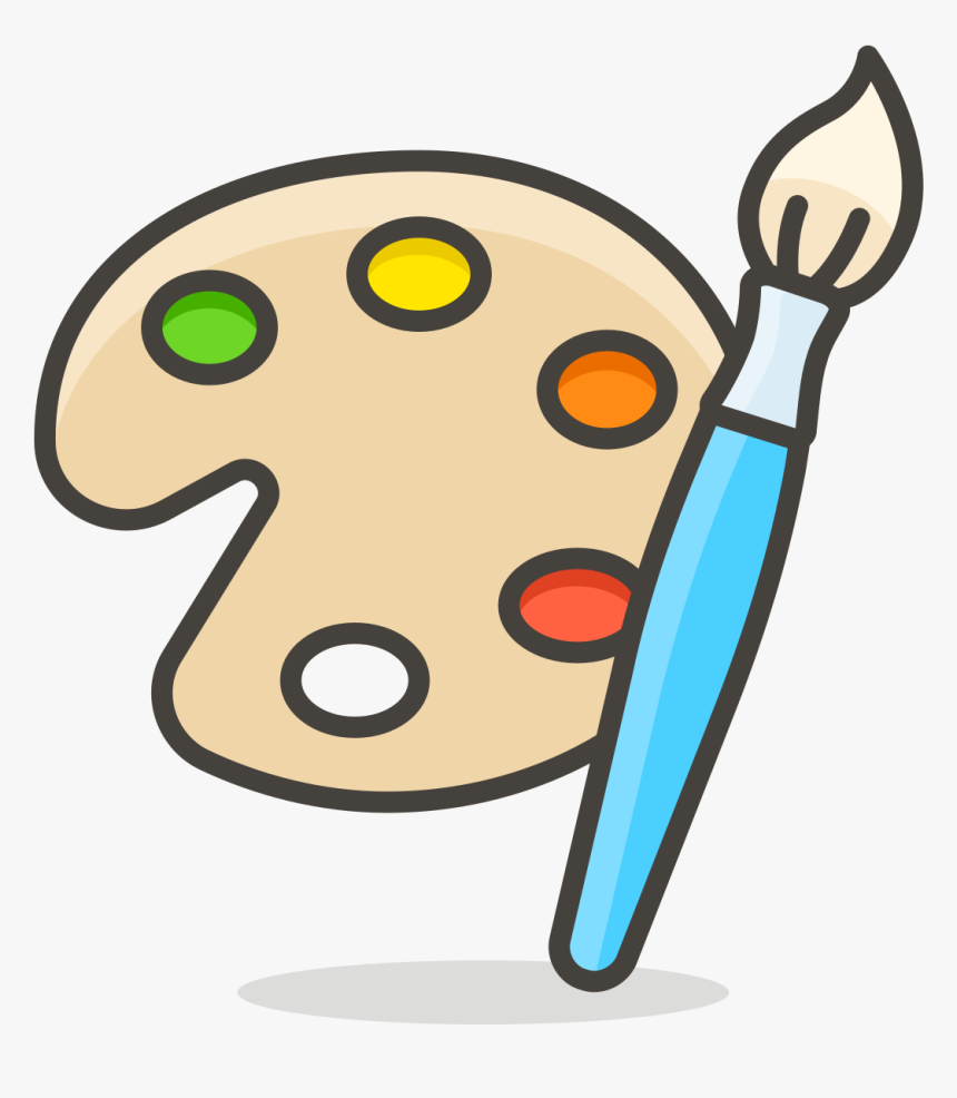 600 Artist Palette - Dibujos De Paletas De Colores, HD Png Download