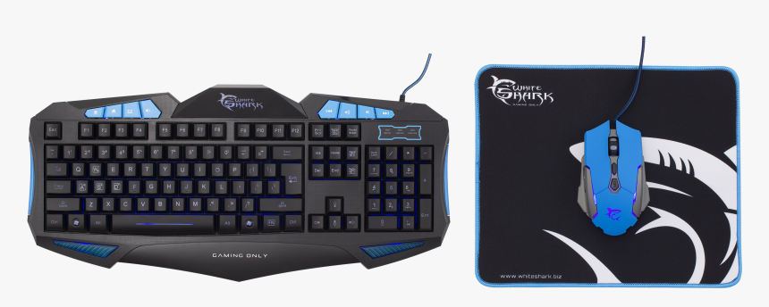 White Shark Keyboard Mouse Mouse Pad Gc 3101 Cherokee - White Shark Cherokee, HD Png Download