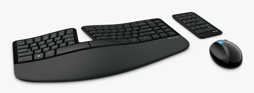 Microsoft Keyboard And Mouse Ergonomic, HD Png Download