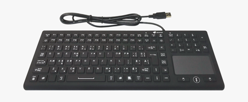Industrial Silicone Keyboard With Integrated Mouse - Silicone Keyboard Png, Transparent Png