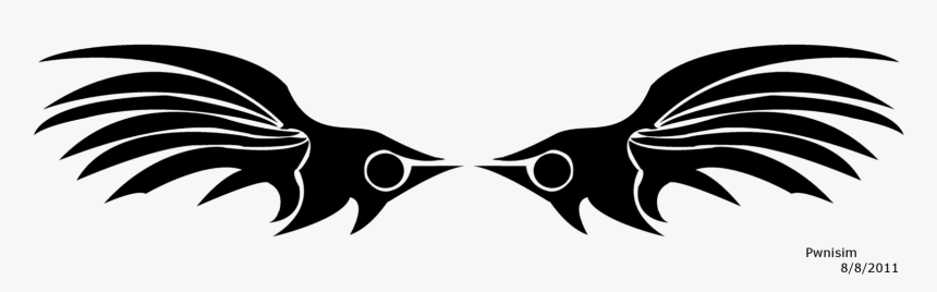 Tribal Wing Png - Tribal Wings Png, Transparent Png