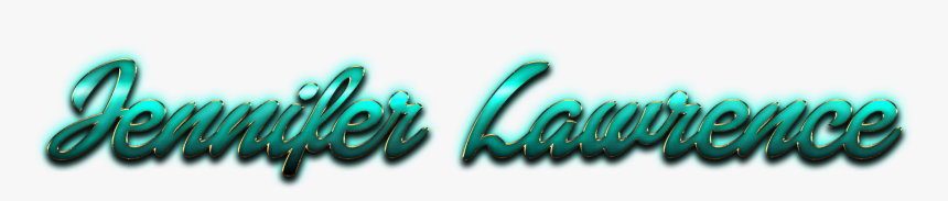 Jennifer Lawrence Beautiful Letter Png Name - Jennifer Lopez Name In Letters, Transparent Png