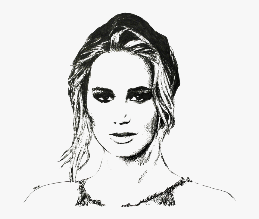 Jennifer Lawrence - Sketch, HD Png Download