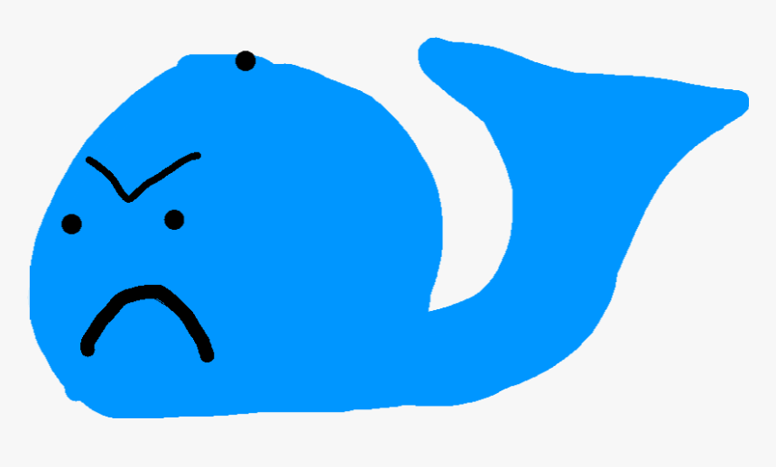 Sad Whale Clipart, HD Png Download