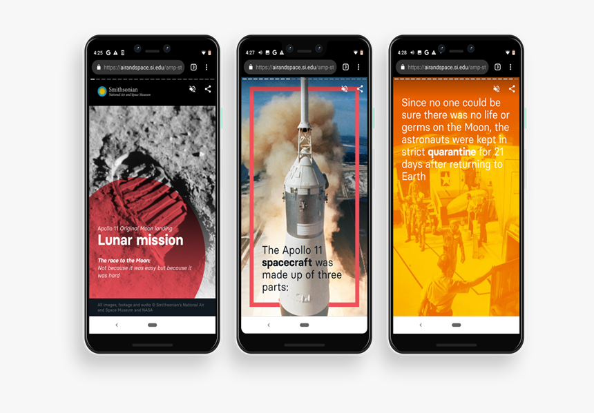 Google Marks 50th Anniversary Of Moon Landing With - Smartphone, HD Png Download