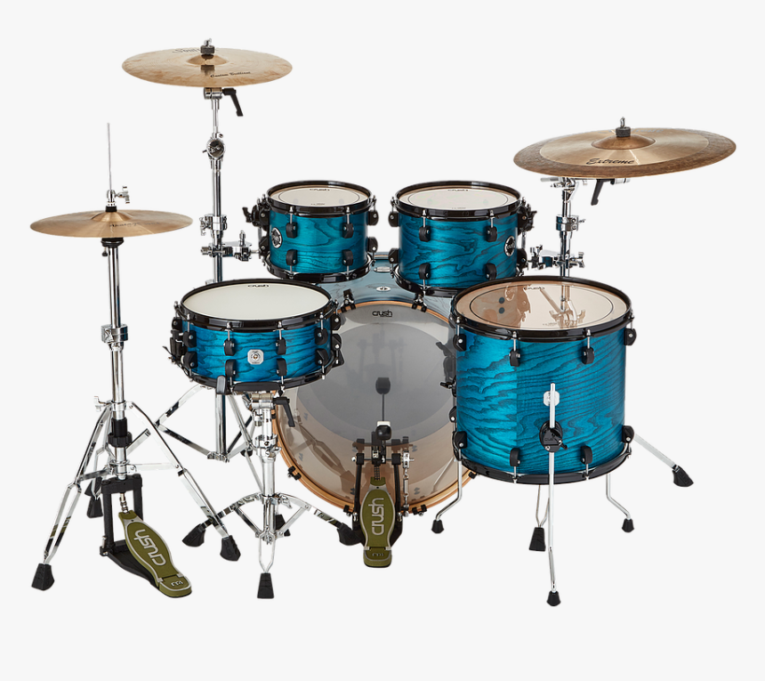 Crush Chameleon 5 Piece Drum Set With Hardware , Png - Drums, Transparent Png