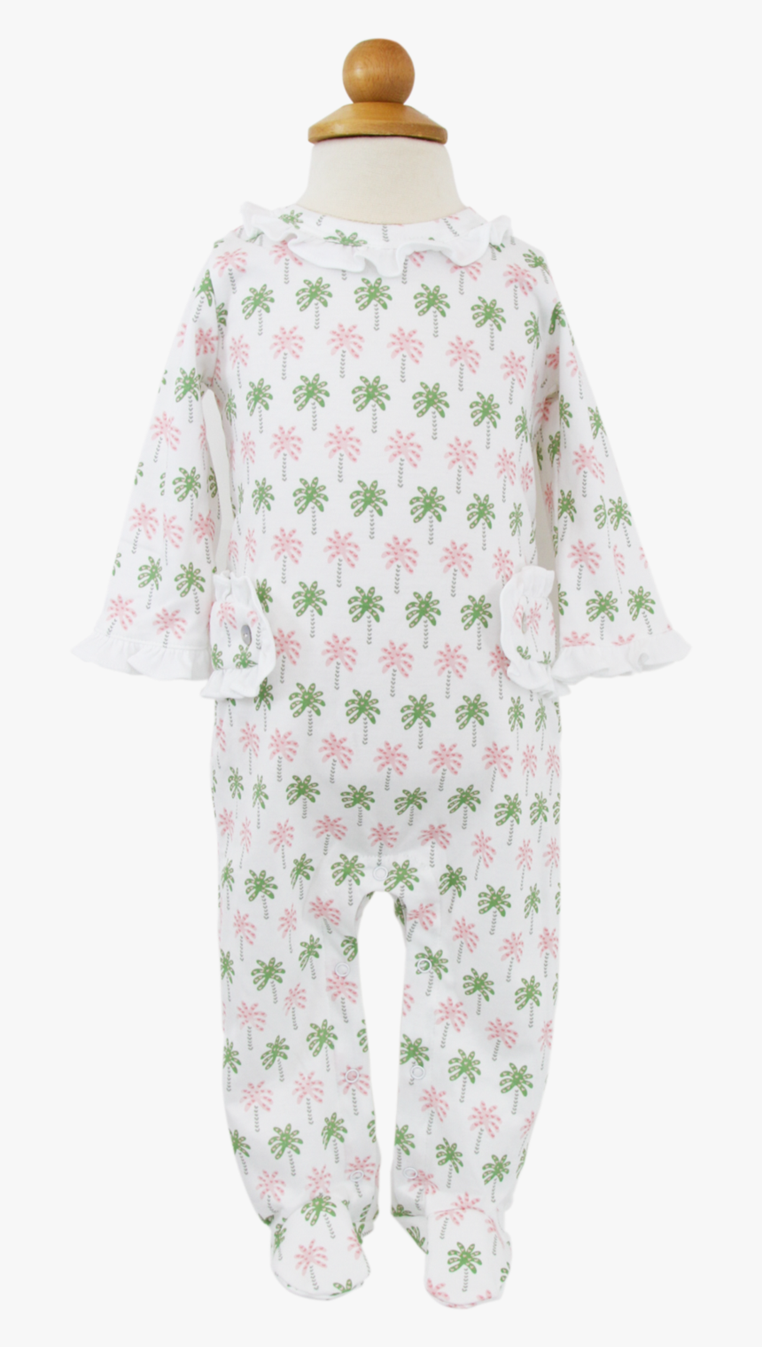Lila Hayes Lucy Footed Romper, Palm Trees - Nightwear, HD Png Download
