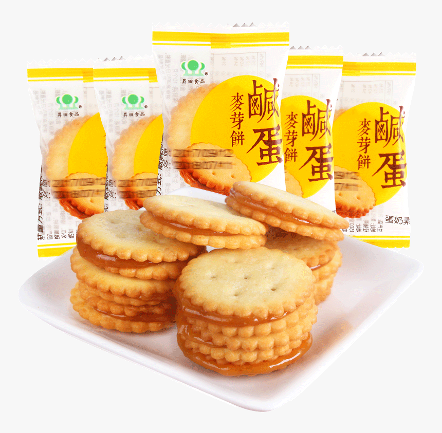 China Taiwan Imported Malt Liter Fields Salted Egg - Salted Duck Egg, HD Png Download