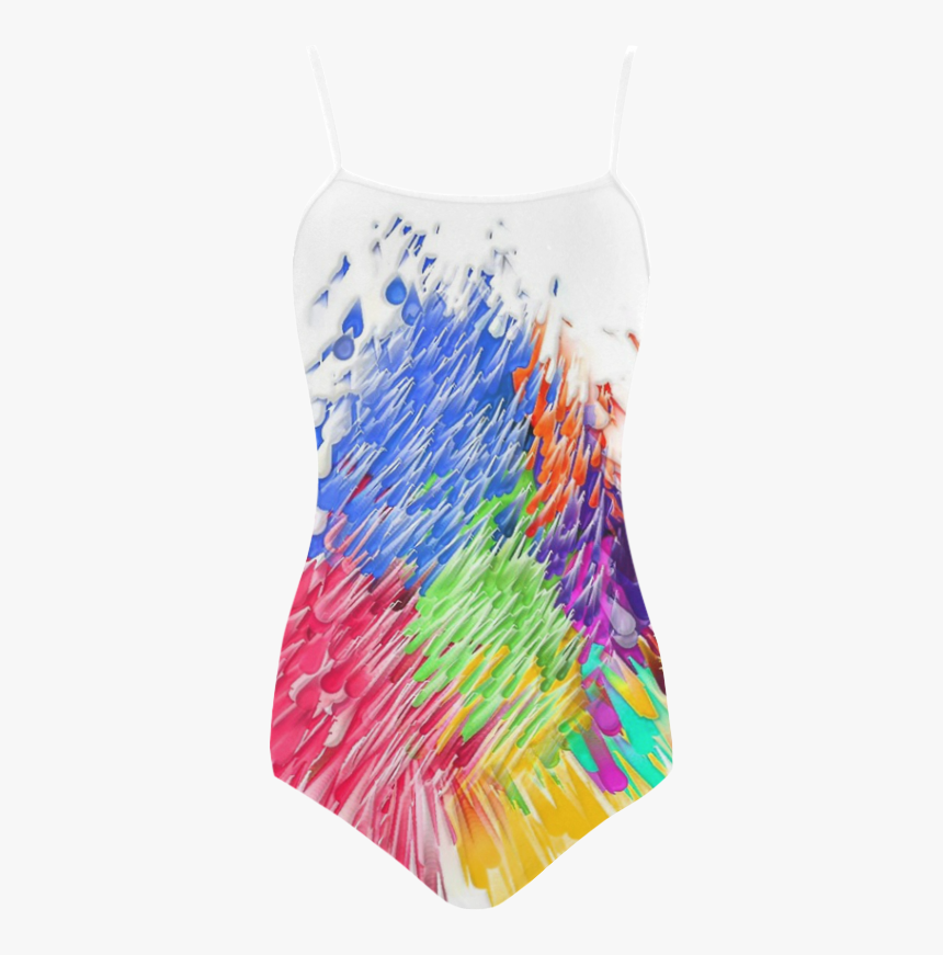 Paint Splashes By Artdream Strap Swimsuit - Active Tank, HD Png Download