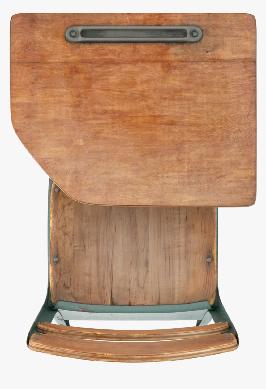Antique School Desk Png Image - Plywood, Transparent Png