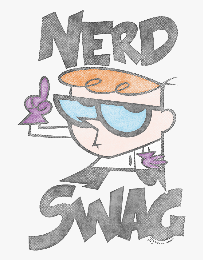Dexters Laboratory Nerd Swag Mens Heather Png Download - Dexter's Laboratory, Transparent Png