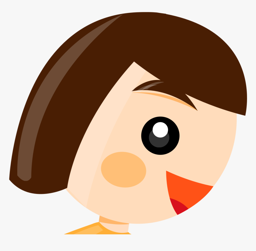 Cute Girl Blush - Girl Running Clip Art, HD Png Download