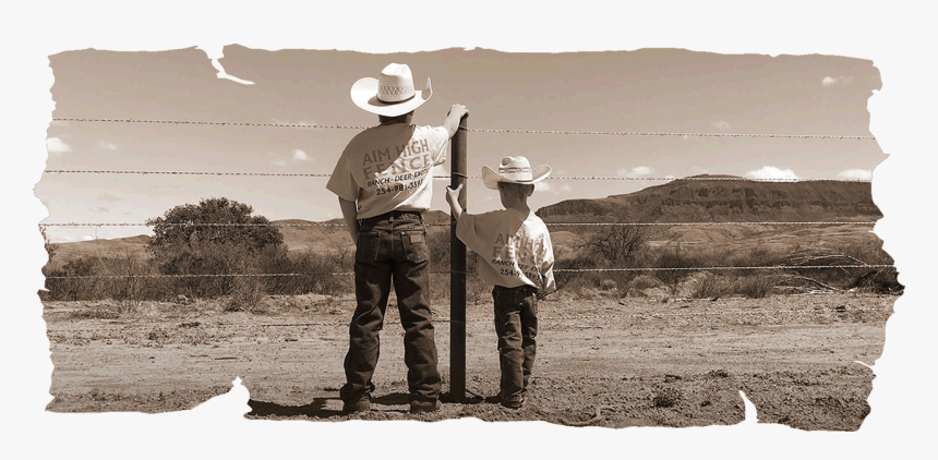 Aim High Fence Construction Texas - Cowboy, HD Png Download