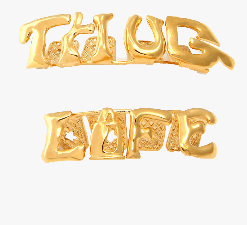 Thug Life Free Pictures - Gold, HD Png Download