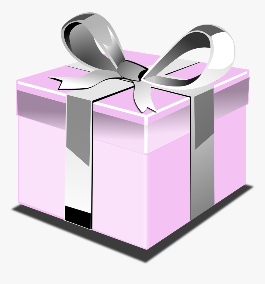 Transparent Present Birthday - Gold Gift Box Png, Png Download