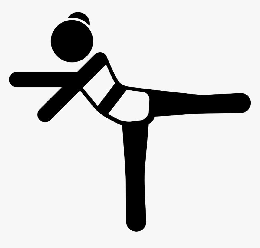 Girl Stretching Left Leg And Arms - Scalable Vector Graphics, HD Png Download