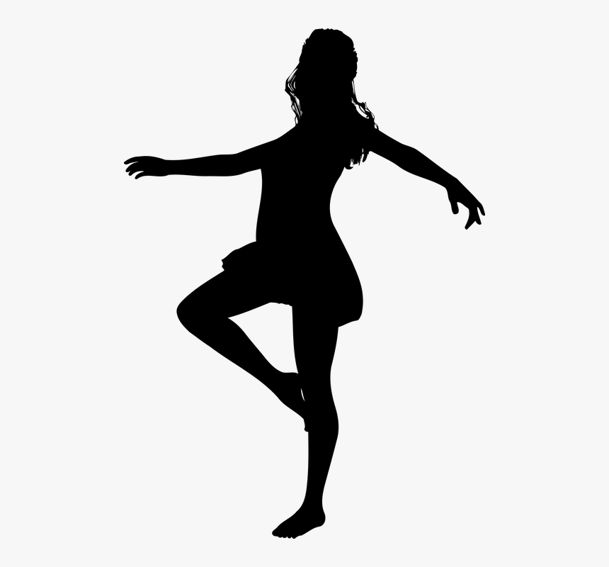 Dance Silhouette Clip Art - Dancing Woman Icon Png, Transparent Png