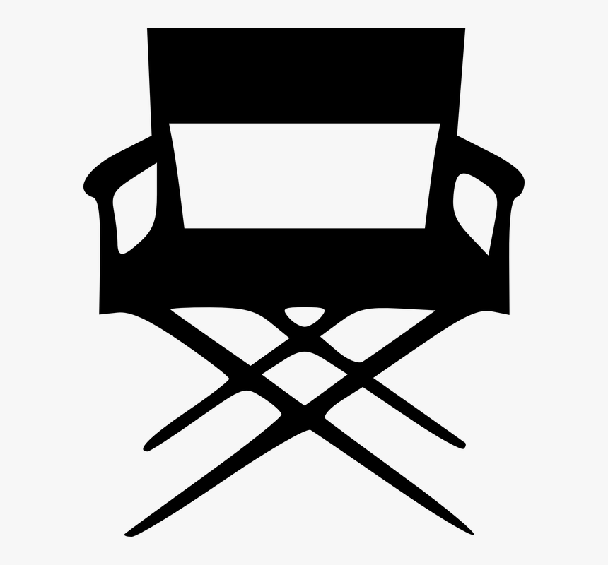 Film Maker, Director, Executive Producer, Chair, Movie - Clip Art Directors Chair, HD Png Download