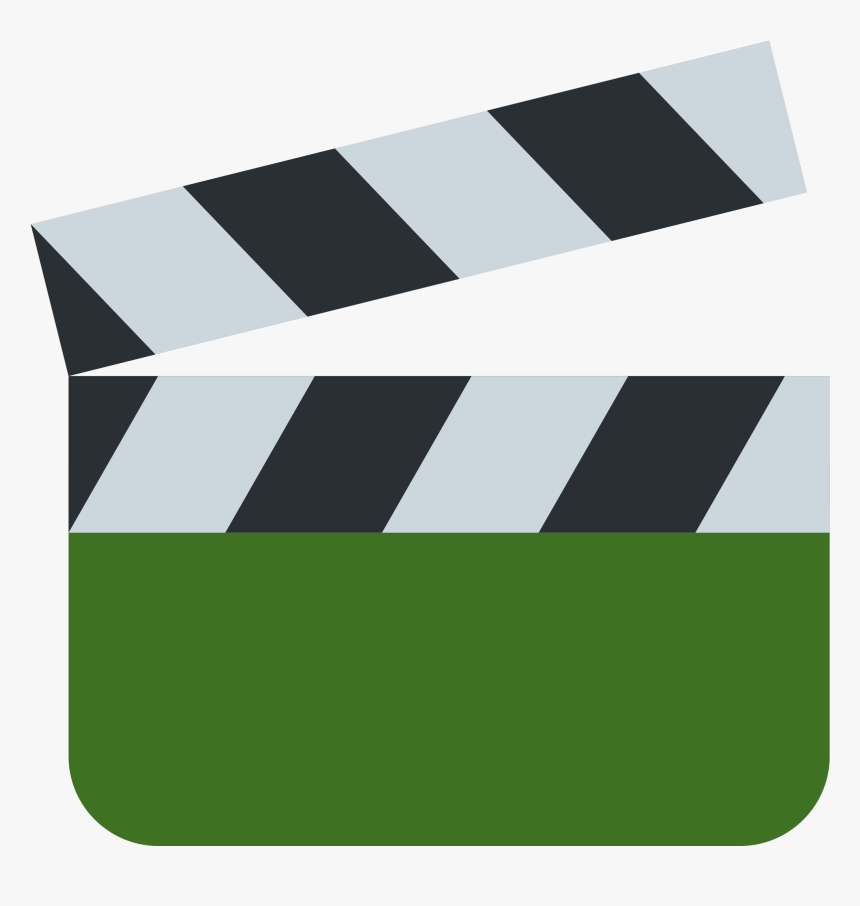 Clapper Board - Clapper Board Emoji Twitter, HD Png Download