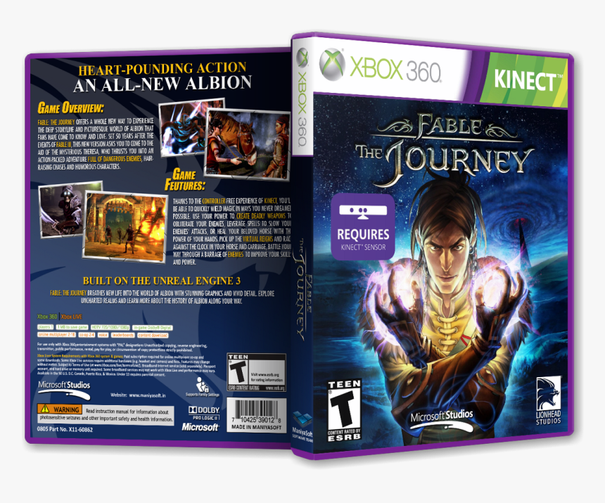 The Journey Box Cover - Fable: The Journey, HD Png Download