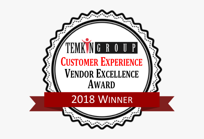 Temkin Group S 2018 Customer Experience Vendor Excellence - Round Border Black And White, HD Png Download