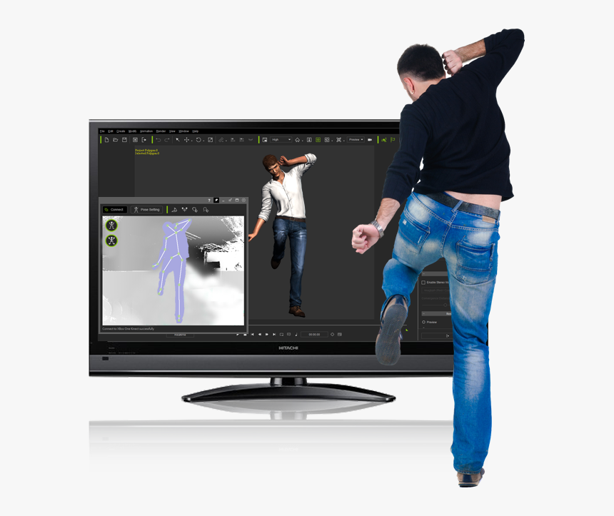 Mirror Capture - Animation Xbox Kinect, HD Png Download