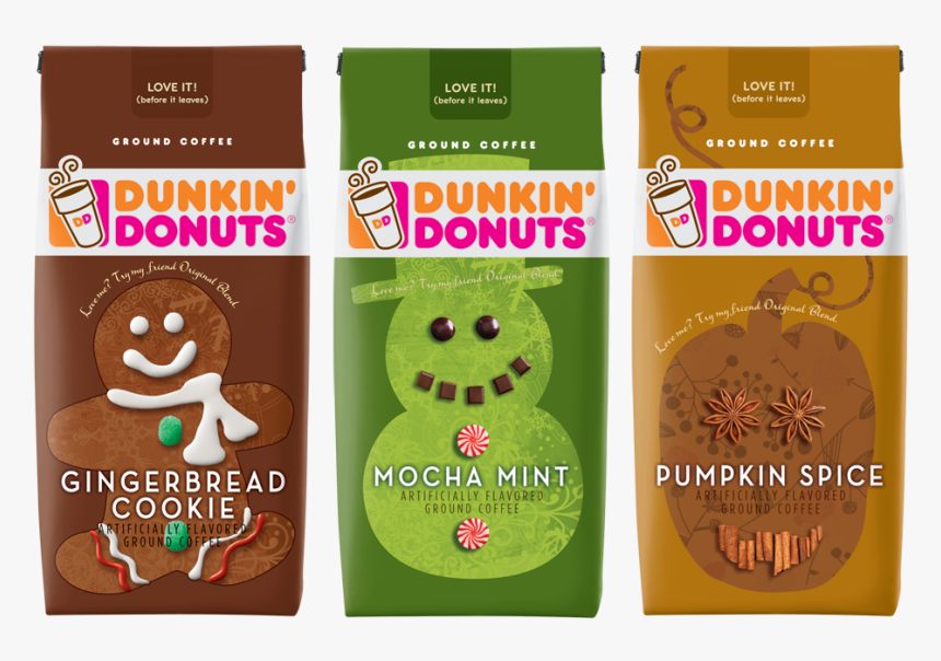 Dunkin Seasonals Coffee - Dunkin Donuts Holiday Donuts, HD Png Download