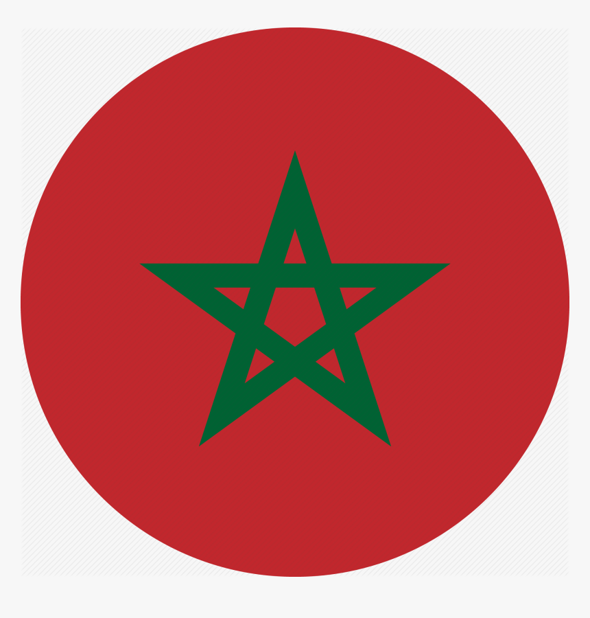 Morocco Flag Png - Circle, Transparent Png