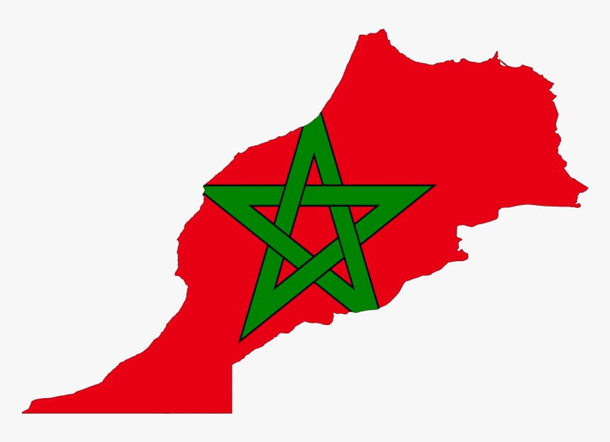 Morocco Flag High-quality Png - Morocco Flag Map, Transparent Png