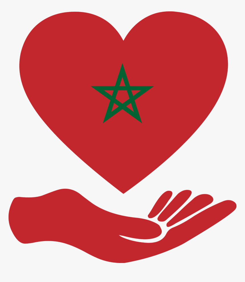 Download Flag Love Morocco Svg Eps Png Psd Ai Vector - Morocco Flag And Algeria, Transparent Png
