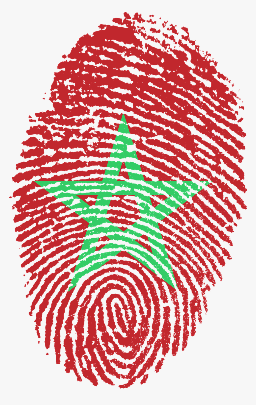 Morocco Flag Fingerprint, HD Png Download
