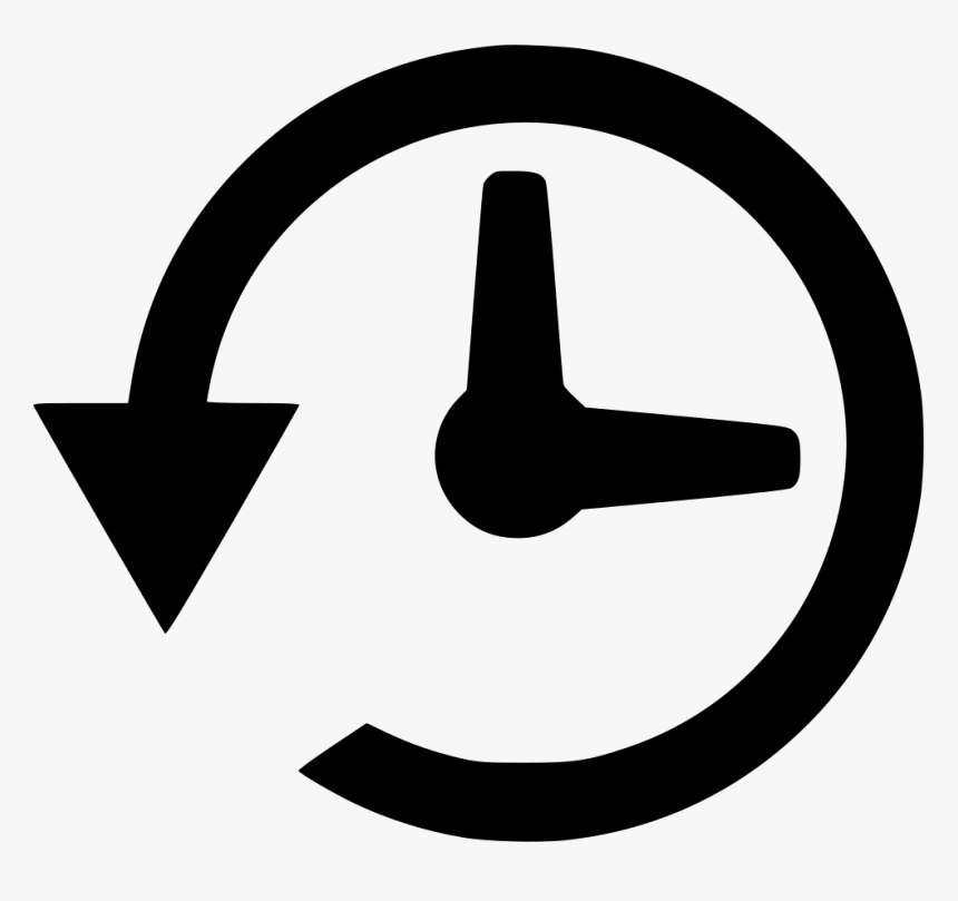 Time Machine Icon Svg Clip Arts - Time Machine Black And White, HD Png Download