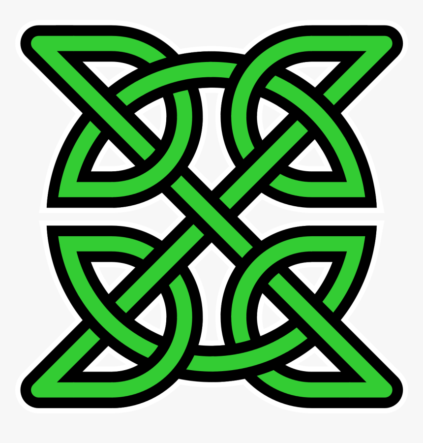 Celtic Knot Insquare Green Transparentbg - Celtic Knot Transparent, HD Png Download