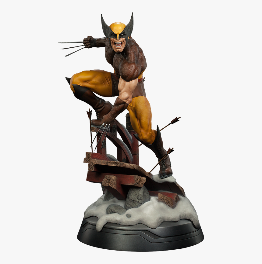 Statua Wolverine Brown Costume, HD Png Download