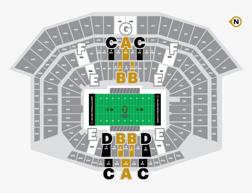 National Championship 2019 Levi's Stadium, HD Png Download